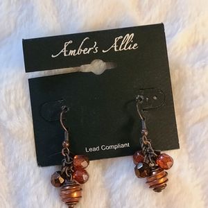 Earrings Copper Beads